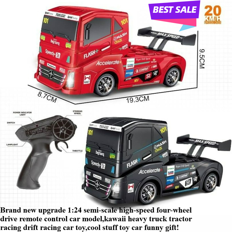 Rc Drift Car 1 24 Scale 4Wd - クールなおもちゃの車、面白いギフト - ホット1:24セミスケール高速4WD RCドリフトカー、かわいいレーシングRCトラック、モンスタートラック、子供向けおもちゃ