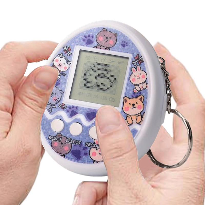 Tamagotchi Electronic Pet Virtual - 子供のための1つの透明な電子ペット,巨大なノスタルジックのおもちゃ,168の動物,バーチャルサイバーデジタルペット,楽しいゲーム