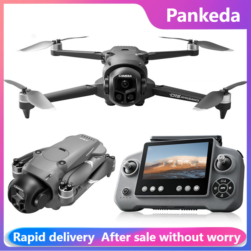 Fpv Brushless Rc Drone 4K - D15 プロフェッショナル 4K HD トリプルカメラドローン ブラシレスモーター搭載、360度回転可能な空中RCクアッドコプター