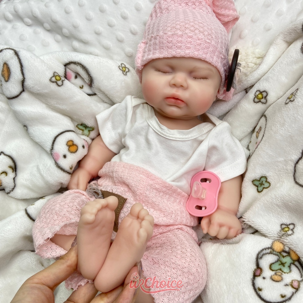 ぽっちゃり体型47cm開口部シリコン製リボーンドール、全身ソ - Reborn Baby Doll Silicone Realistic のレビューと価格