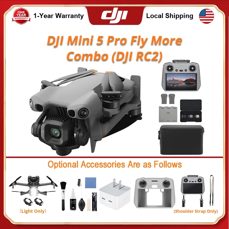 DJI Mini 5 Pro Fly Combo ドローンキ - Fpv Brushless Rc Drone 4K のレビューと価格
