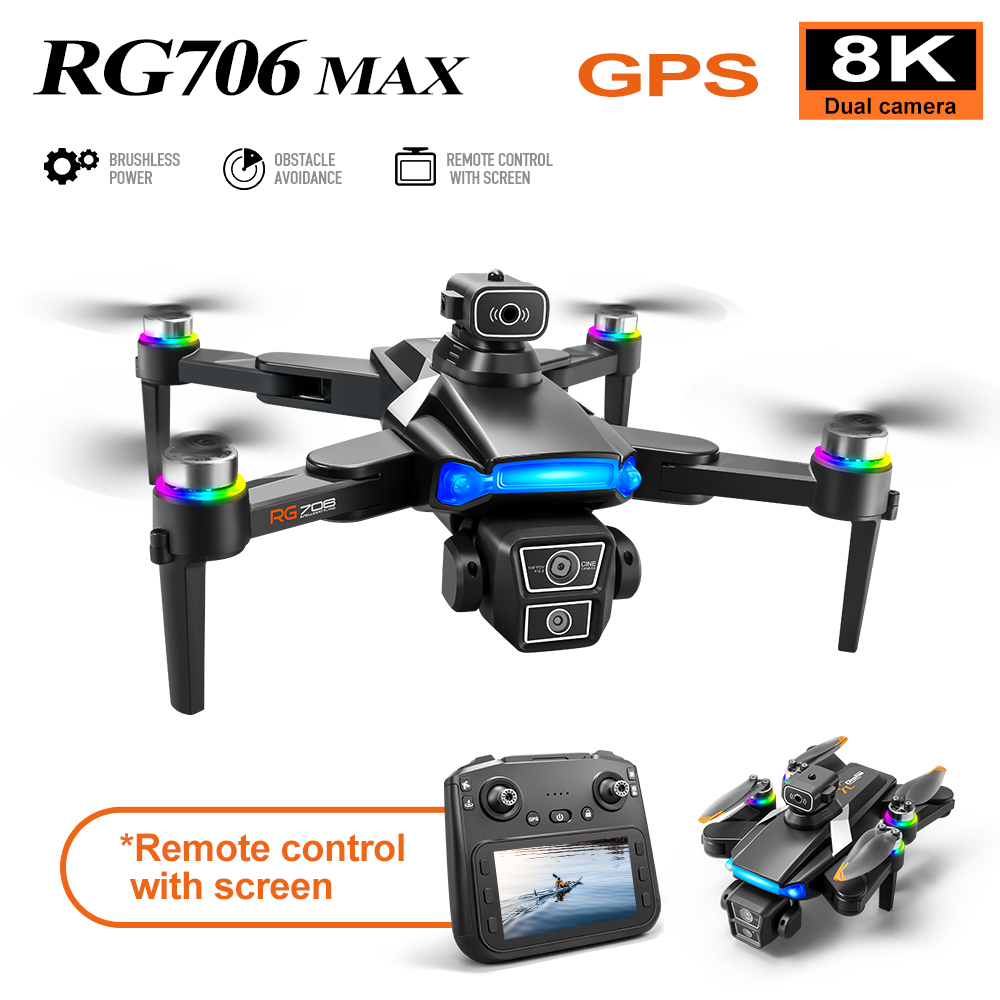 JJRC RG706 Max GPSドローン 8K HDデュ - Fpv Brushless Rc Drone 4K のレビューと価格