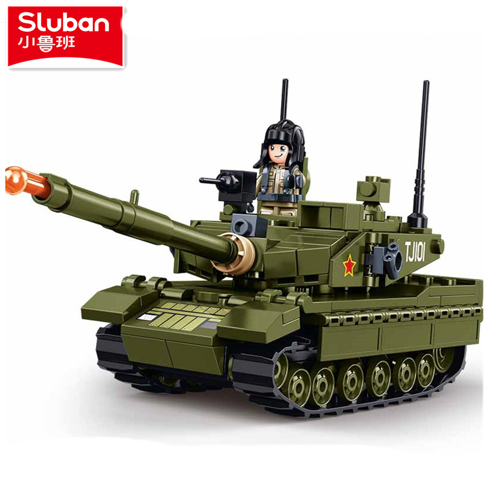 Sluban 183 個陸軍主力戦車モデルビルディングブロッ - Lego Compatible Military Tank のレビューと価格