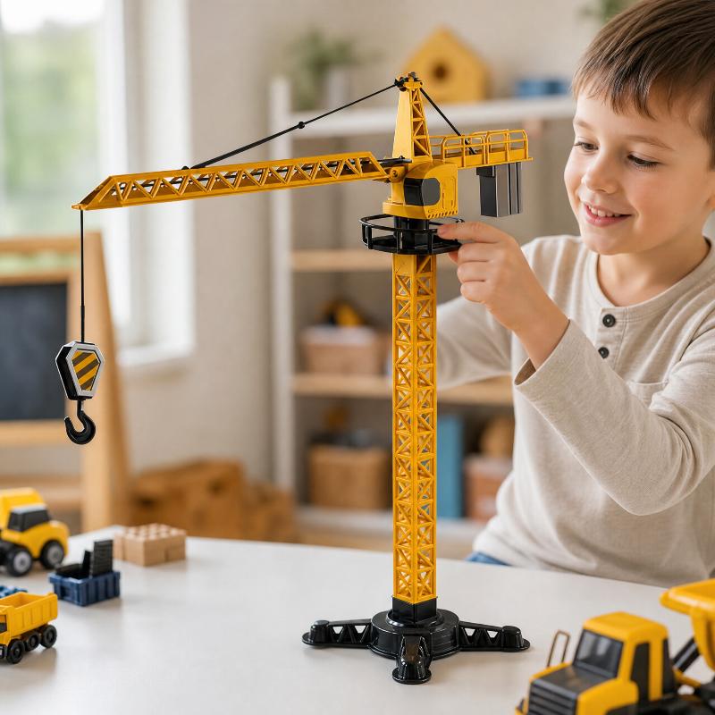 タワークレーンおもちゃ。建設工学を模した回転式のタワー模型。 - Educational Toys のレビューと価格