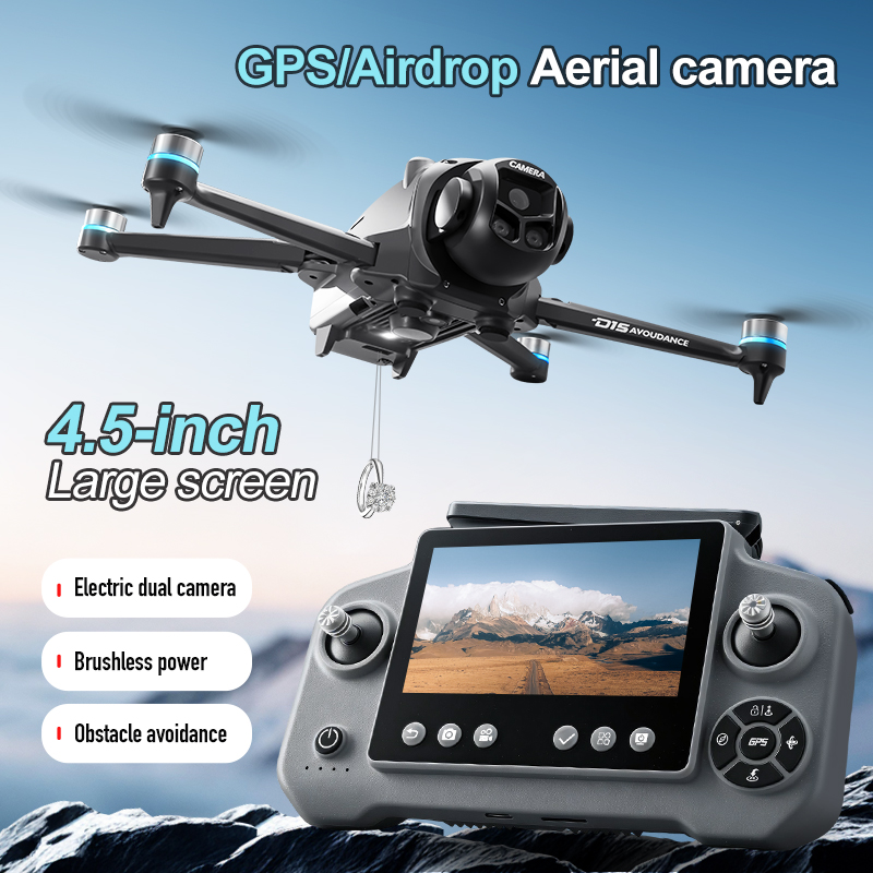 D15 プロフェッショナル 4K HD トリプルカメラドロー - Fpv Brushless Rc Drone 4K のレビューと価格
